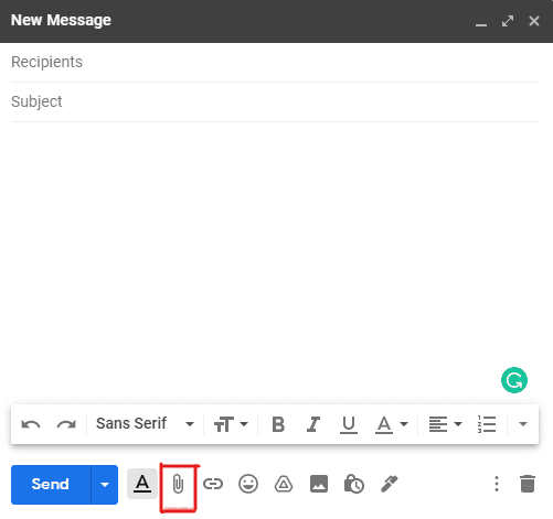 how to write emails with attachment file